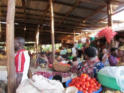 Market in Cyangugu (this will be our grocery store)